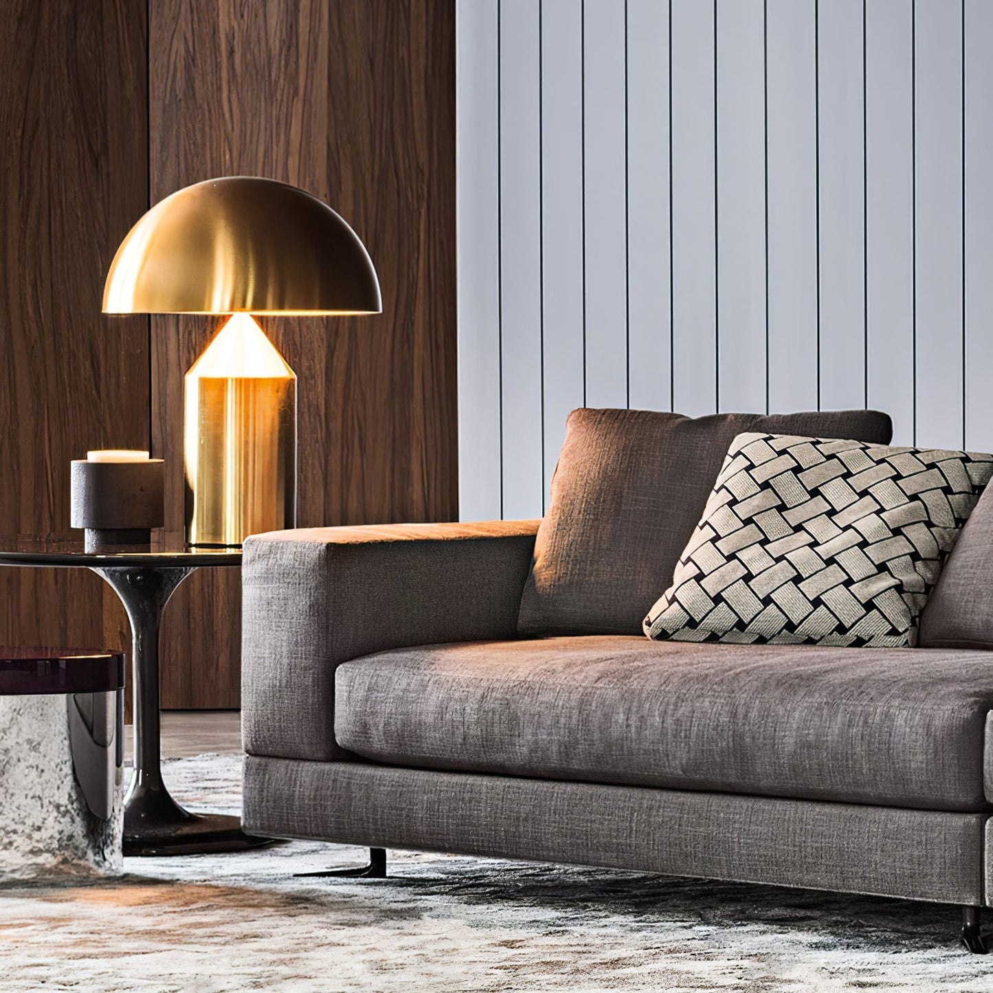 Zonthara | Avant Garde Geometric Sculptural Silhouette Metal Table Lamp