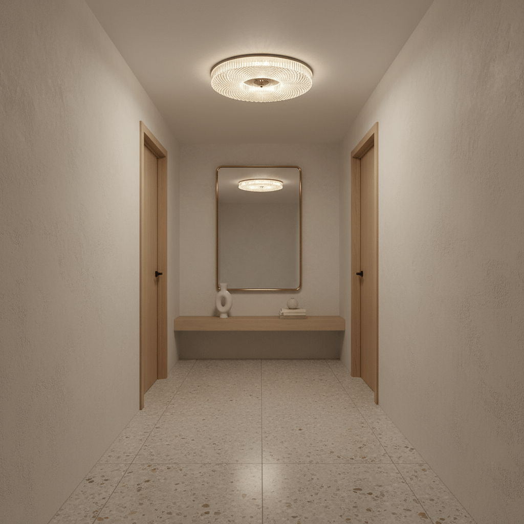 Corissam | Slim Disc Contemporary Geometric Surface Mounted Ceiling Light
