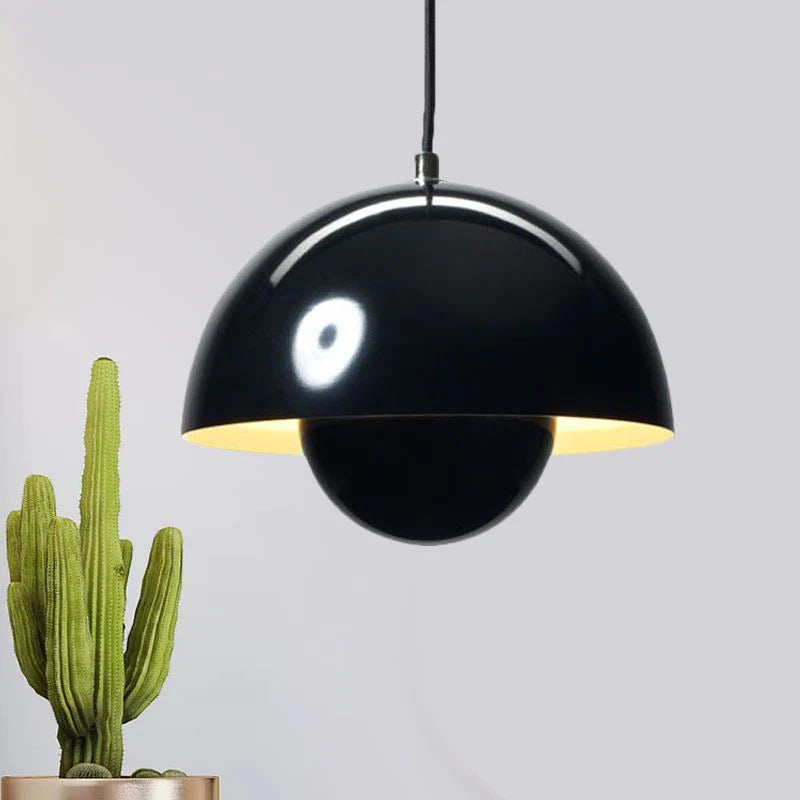 Aerizun | Mid-Century Spherical Silhouette Metal Pendant Light