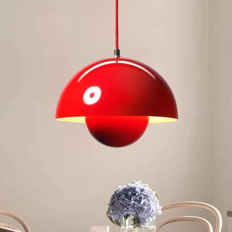 Aerizun | Mid-Century Spherical Silhouette Metal Pendant Light