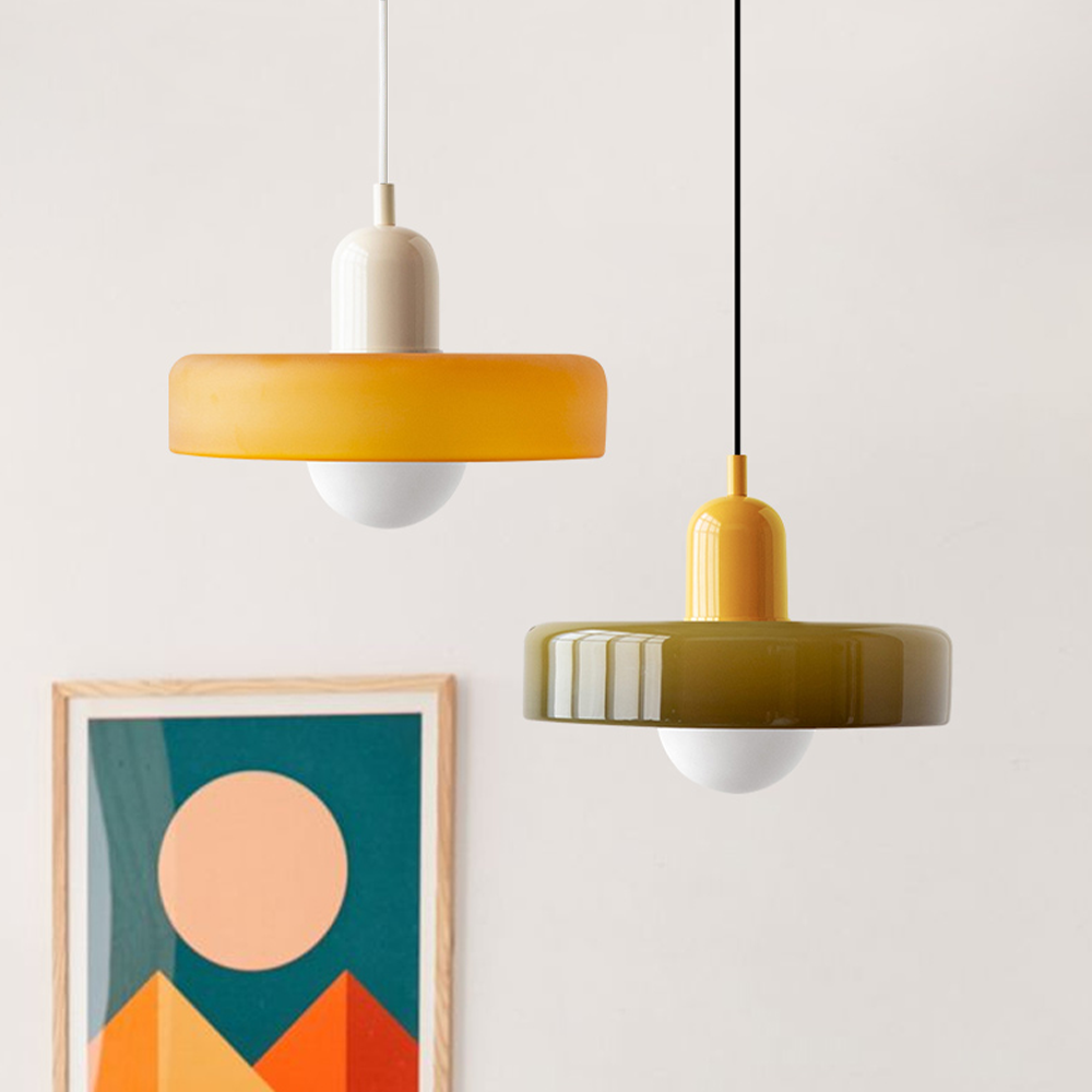 Vetro | Bauhaus Style Colored Glass Pendant Light