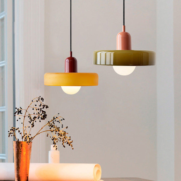 Vetro | Bauhaus Style Colored Glass Pendant Light