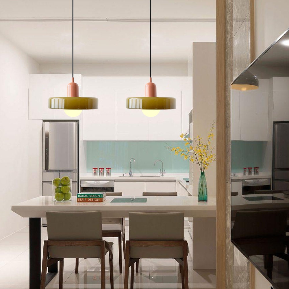 Vetro | Bauhaus Style Colored Glass Pendant Light