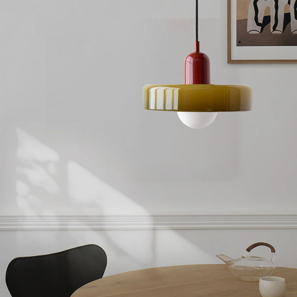 Vetro | Bauhaus Style Colored Glass Pendant Light