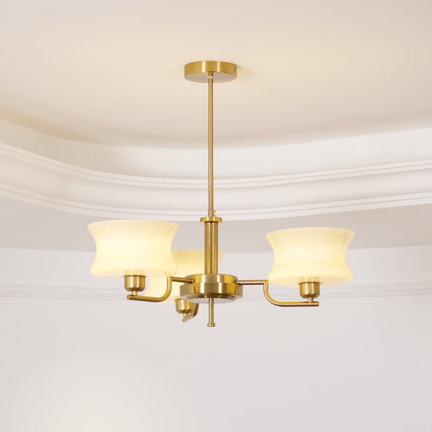 Kendroma | Antique Inspired Curved Globe Glass Ceiling Light