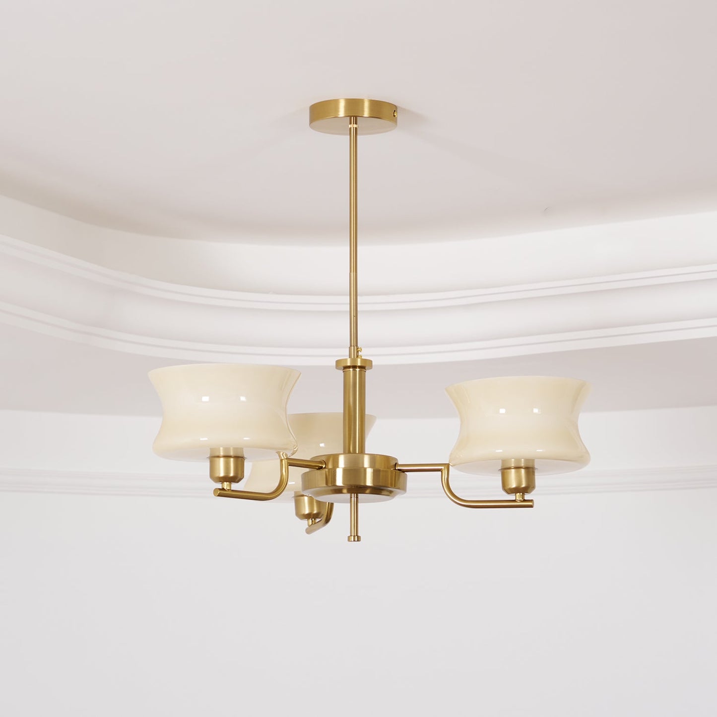 Kendroma | Antique Inspired Curved Globe Glass Ceiling Light