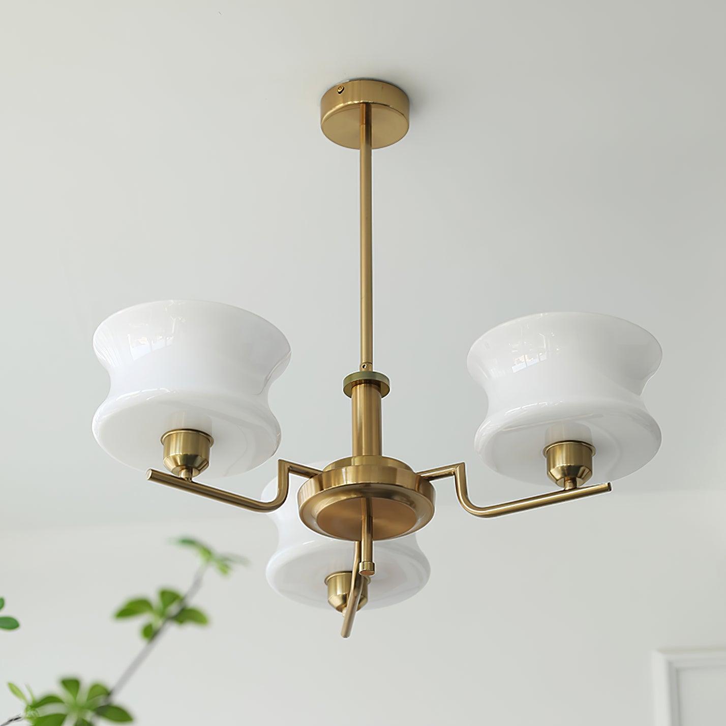 Kendroma | Antique Inspired Curved Globe Glass Ceiling Light