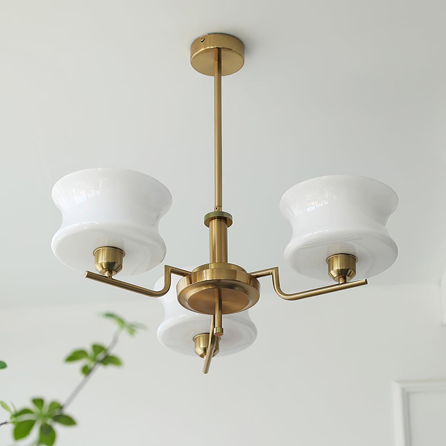 Kendroma | Antique Inspired Curved Globe Glass Ceiling Light