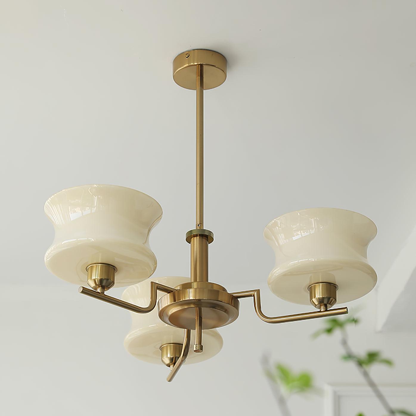 Kendroma | Antique Inspired Curved Globe Glass Ceiling Light