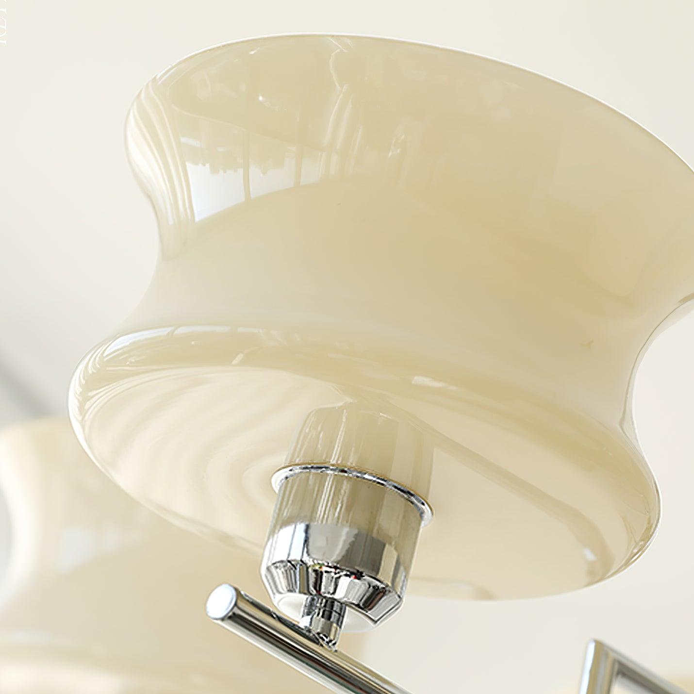 Kendroma | Antique Inspired Curved Globe Glass Ceiling Light