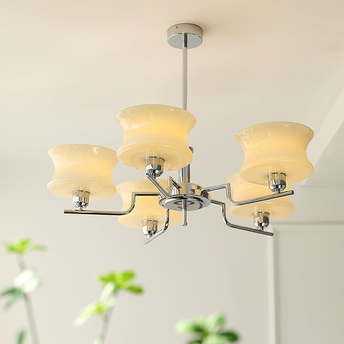 Kendroma | Antique Inspired Curved Globe Glass Ceiling Light