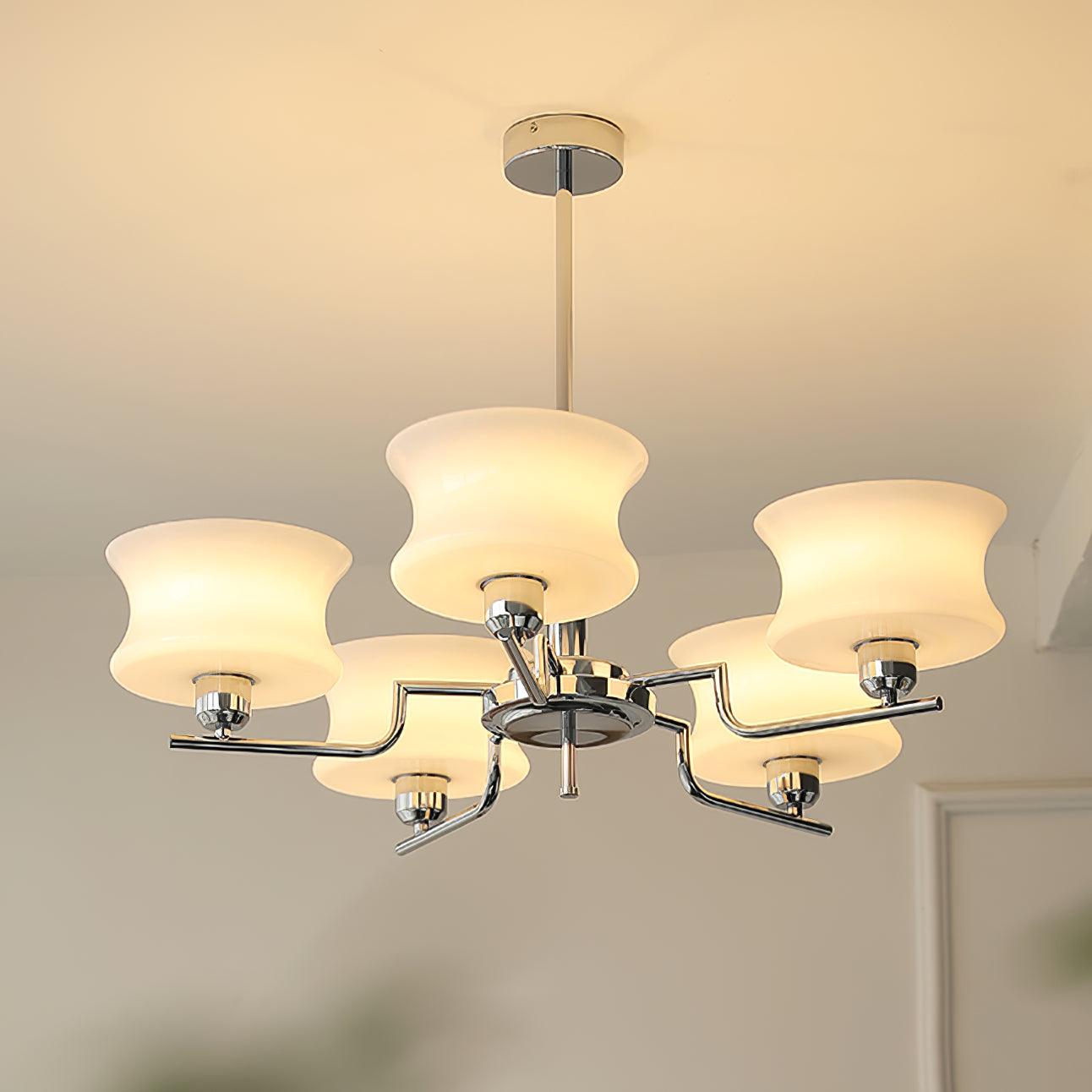 Kendroma | Antique Inspired Curved Globe Glass Ceiling Light