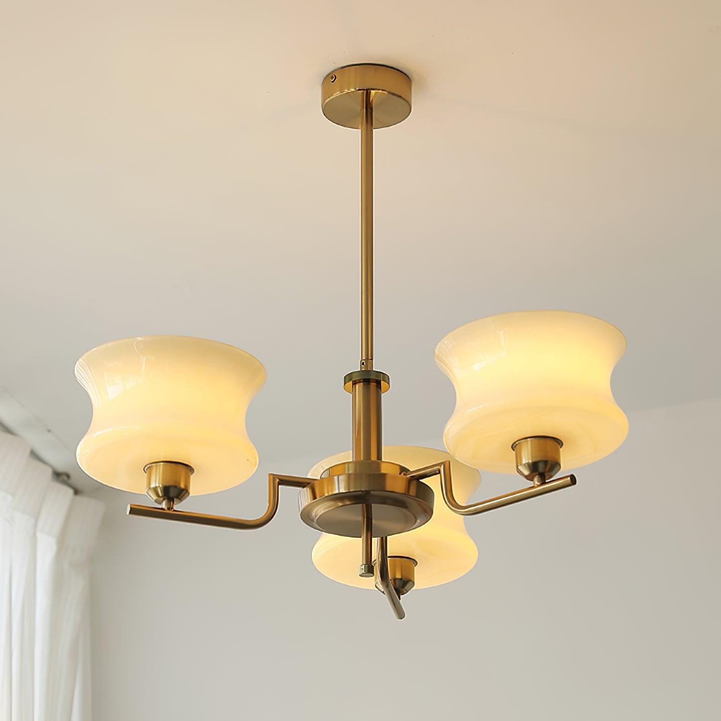 Kendroma | Antique Inspired Curved Globe Glass Ceiling Light
