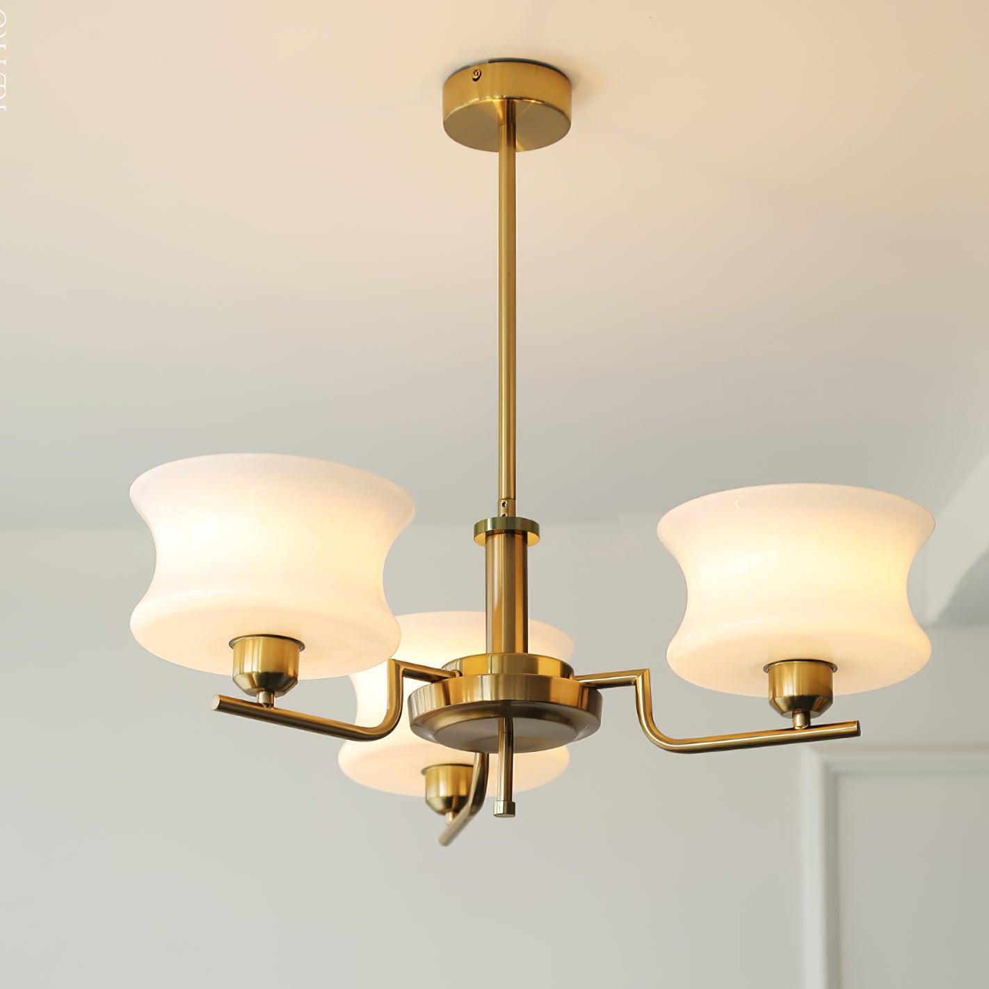 Kendroma | Antique Inspired Curved Globe Glass Ceiling Light