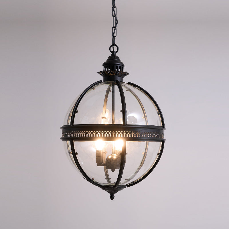 Vinse | Vintage Spherical Transparent Glass Pendant Light