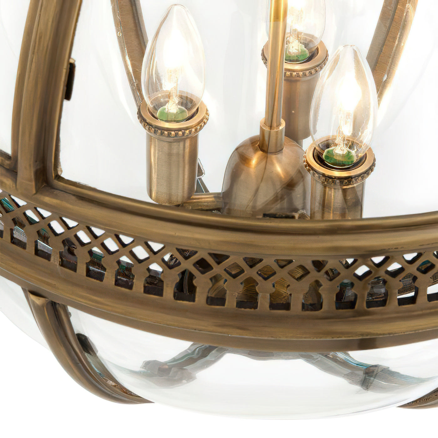 Vinse | Vintage Spherical Transparent Glass Pendant Light