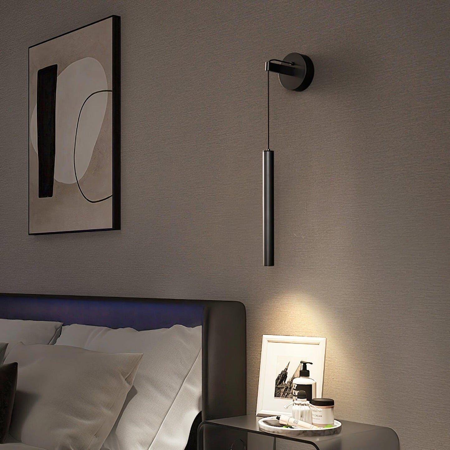 Albronix | Linear Brass Minimalist LED Architectural Wall Pendant Light