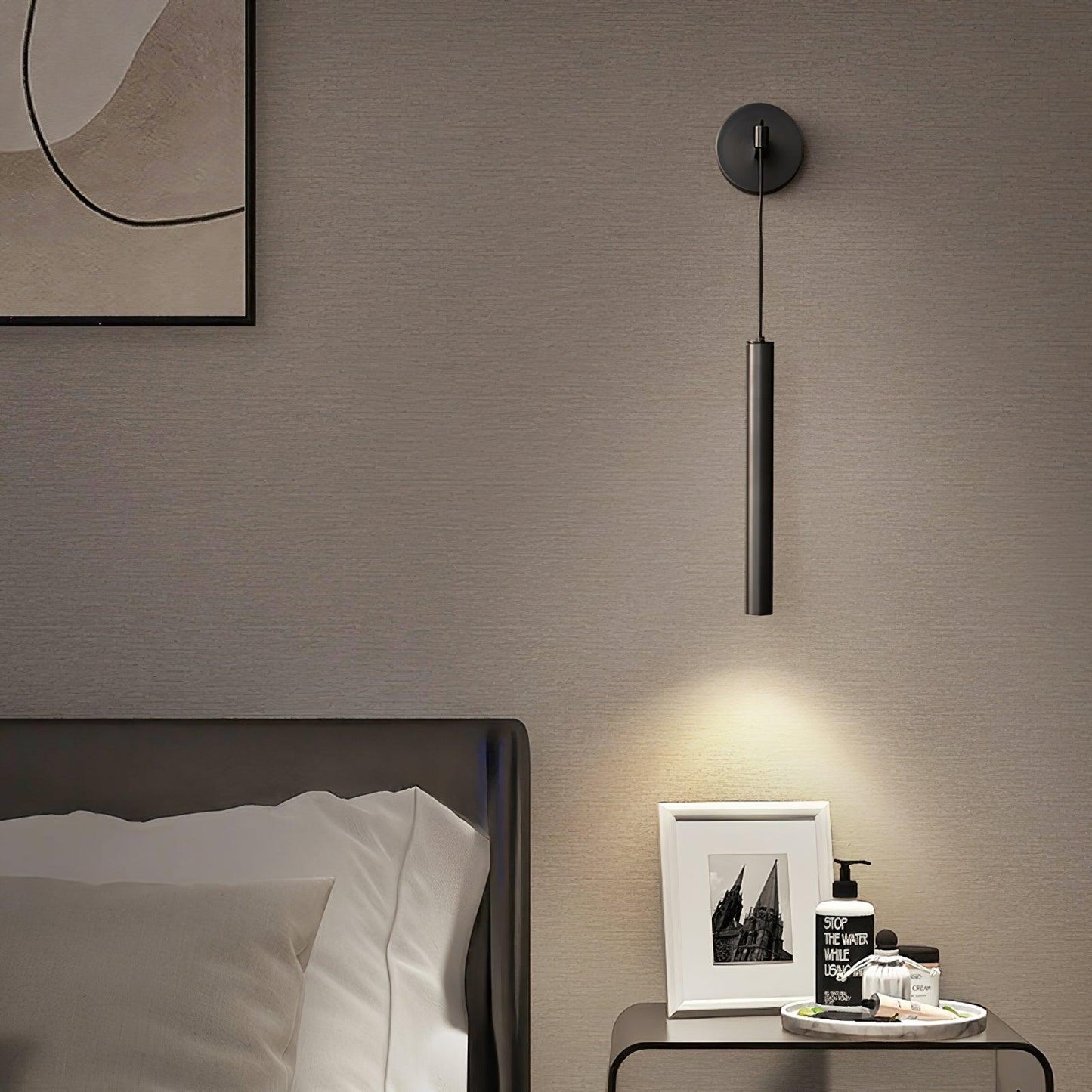 Albronix | Linear Brass Minimalist LED Architectural Wall Pendant Light
