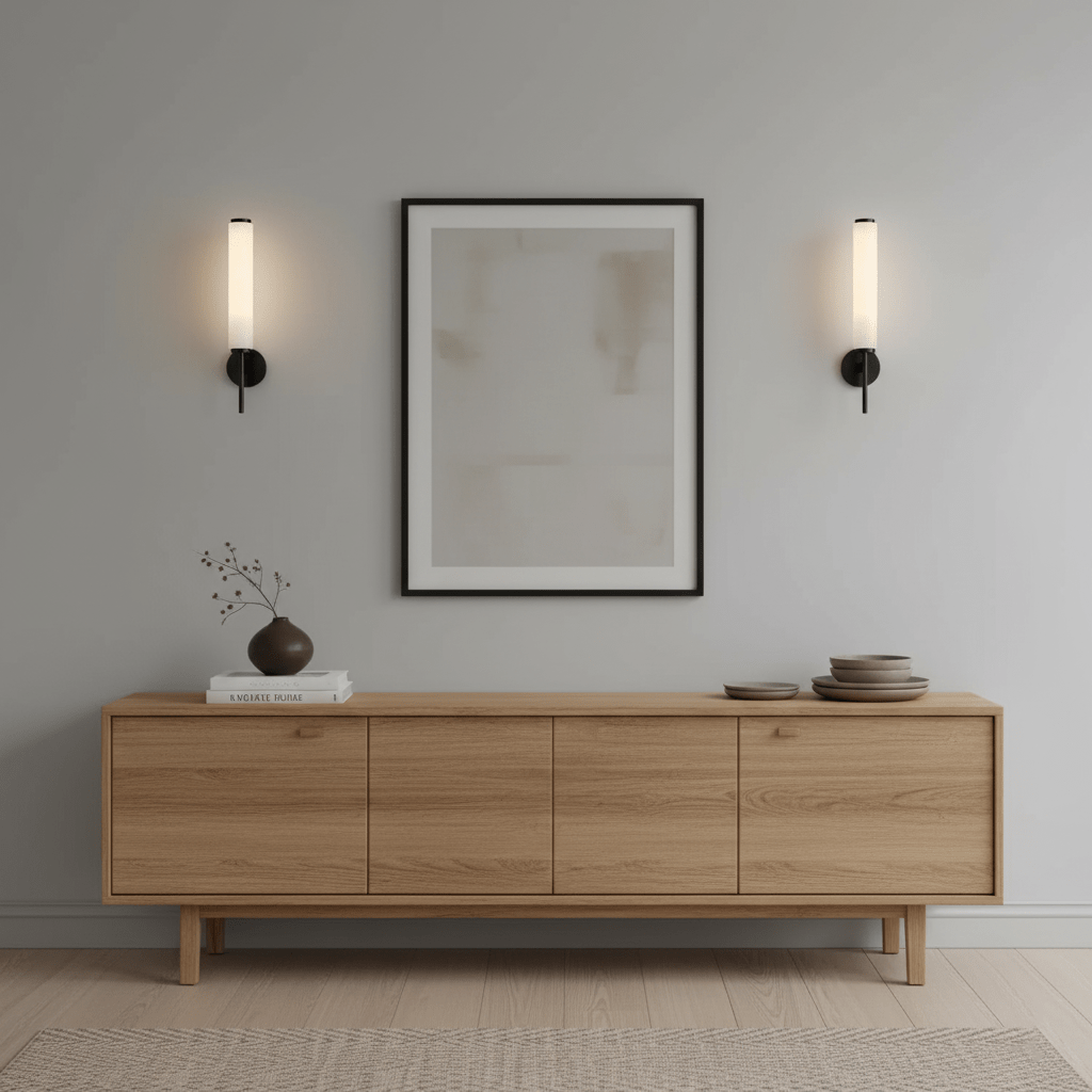 Kelsorim | Geometric Minimalist Alabaster Cylinder Wall Light