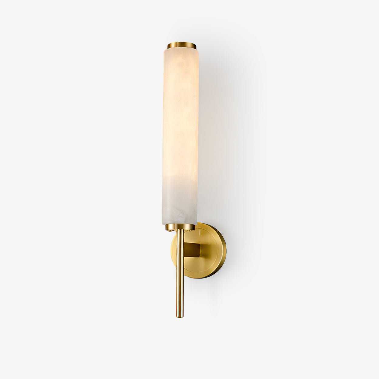 Kelsorim | Geometric Minimalist Alabaster Cylinder Wall Light