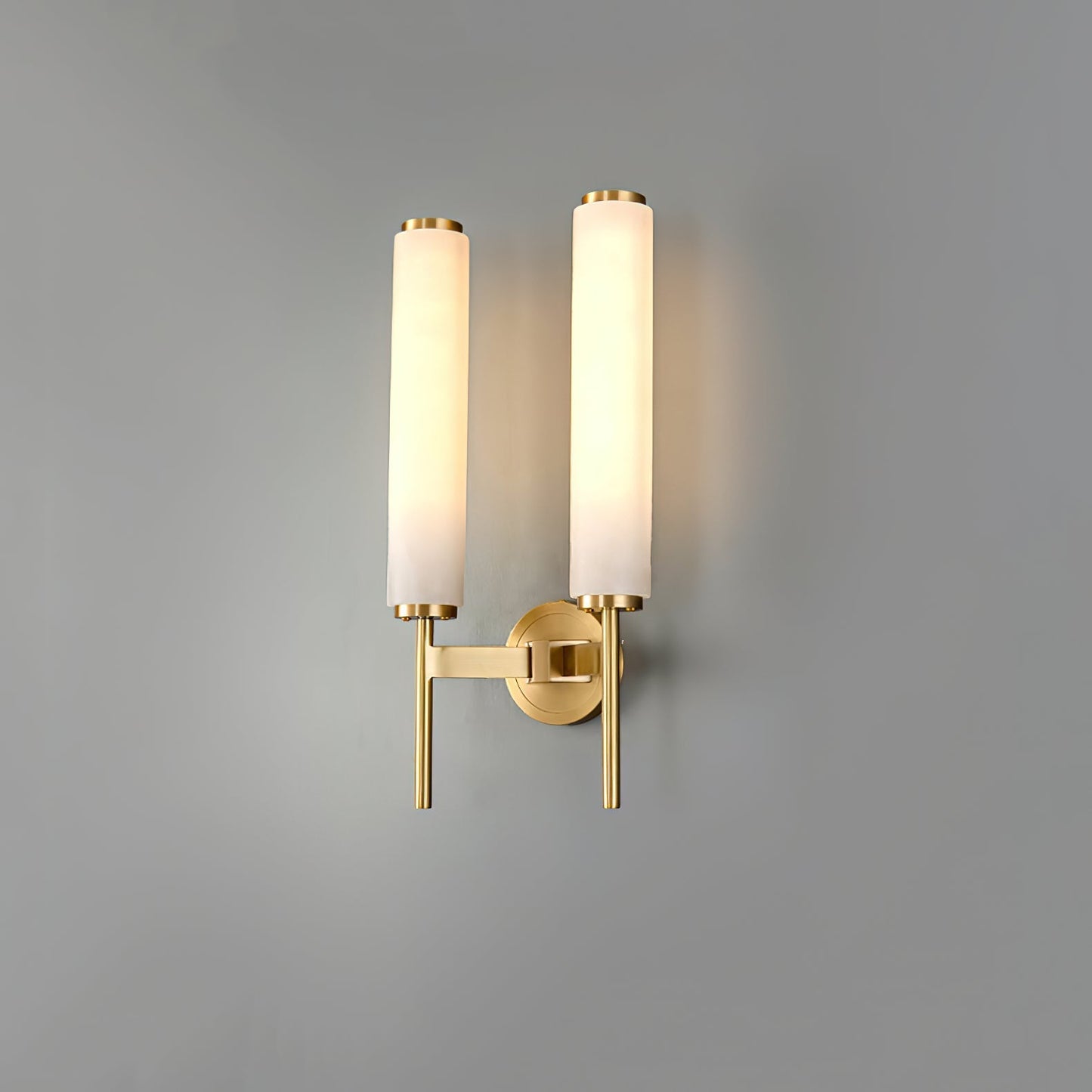 Kelsorim | Geometric Minimalist Alabaster Cylinder Wall Light
