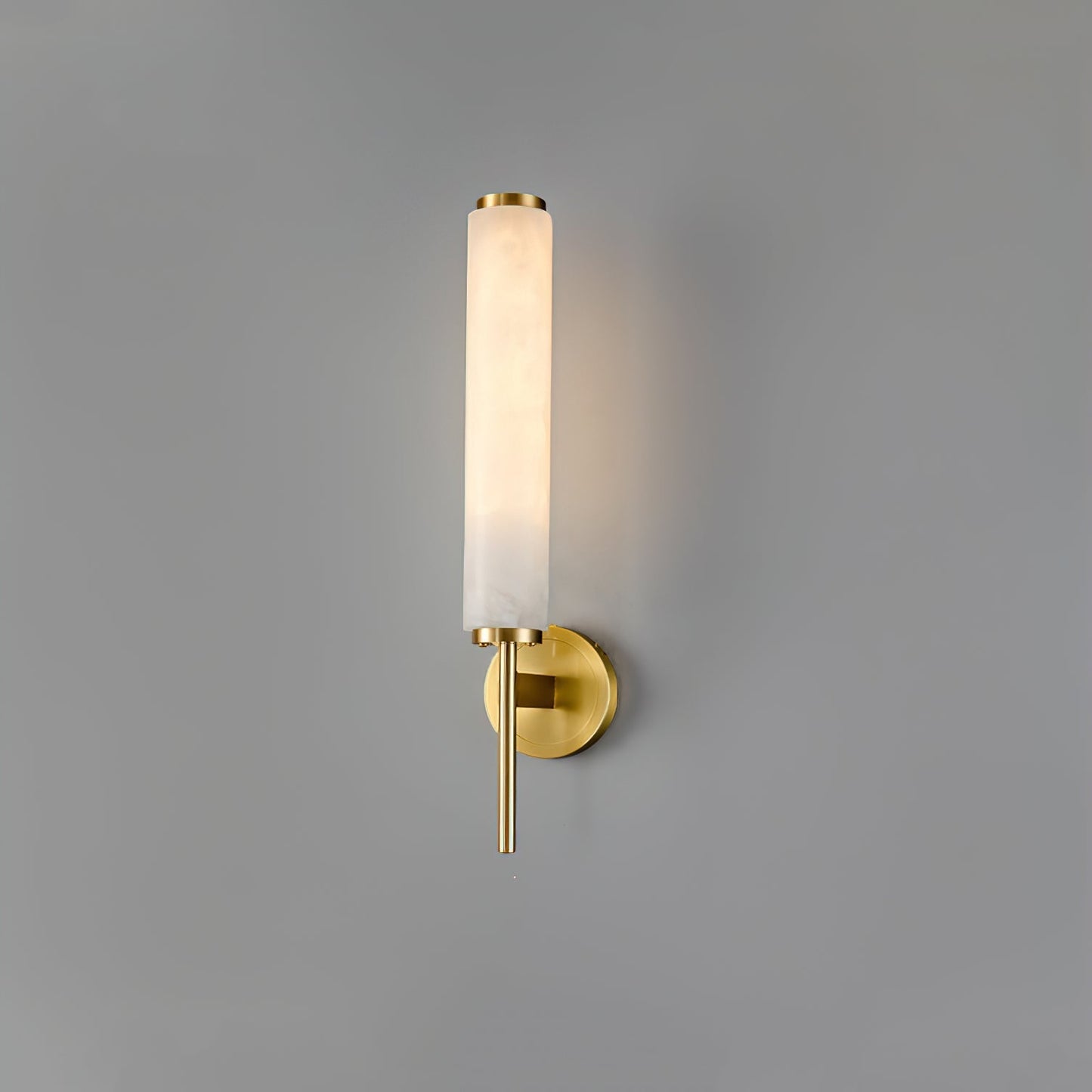 Kelsorim | Geometric Minimalist Alabaster Cylinder Wall Light