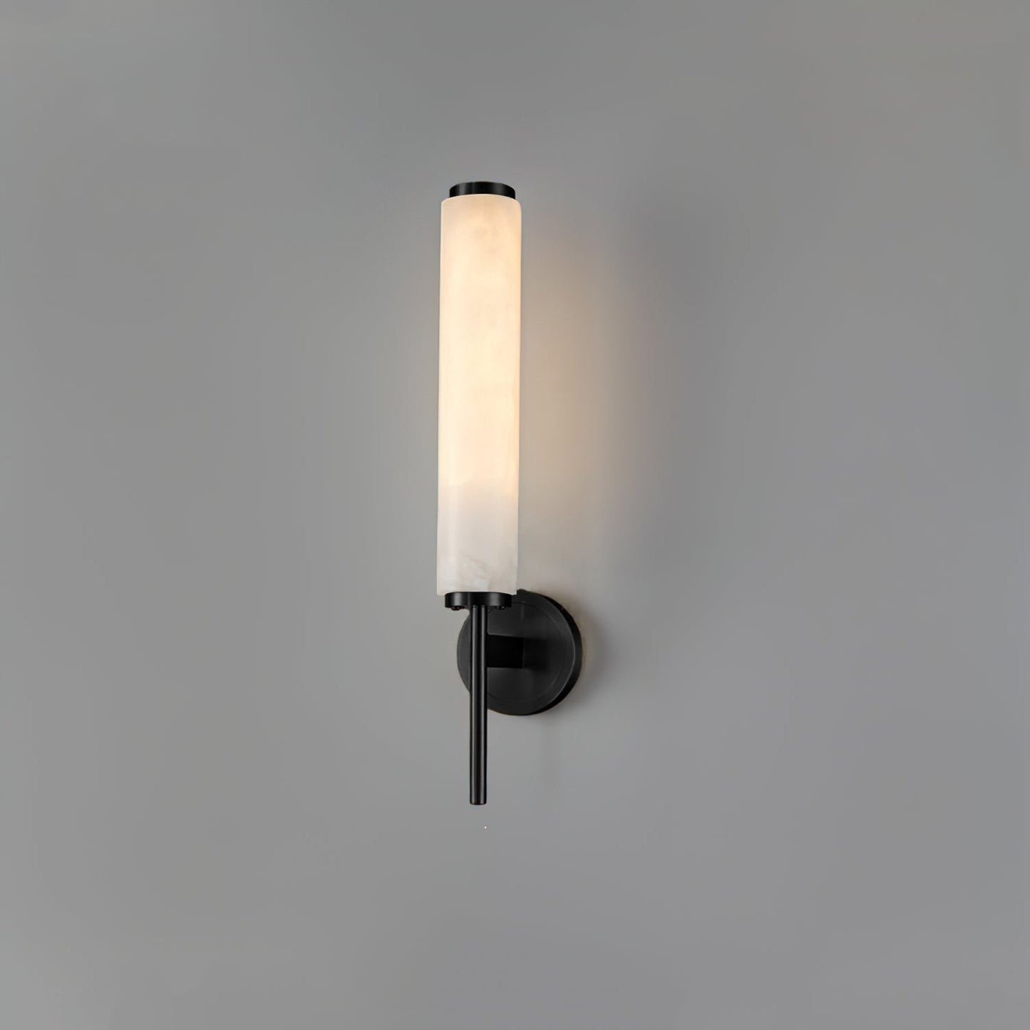 Kelsorim | Geometric Minimalist Alabaster Cylinder Wall Light