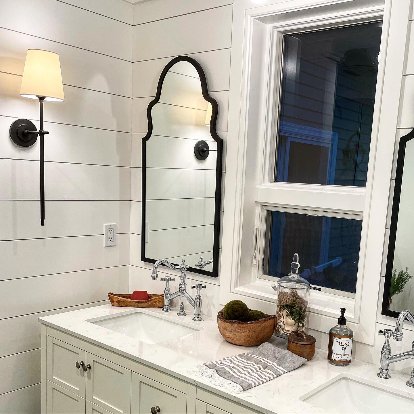 Edor | Elegant Antique Wall Light with White Tapered Linen Shade