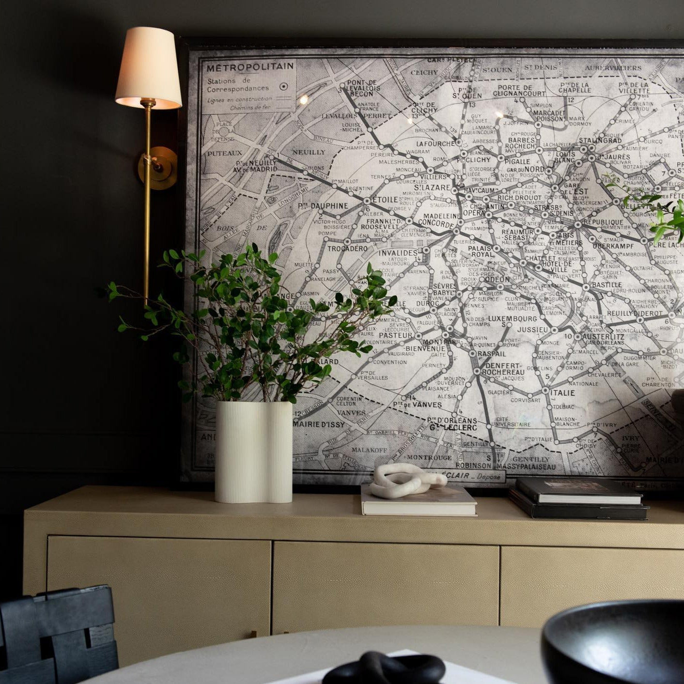 Edor | Elegant Antique Wall Light with White Tapered Linen Shade