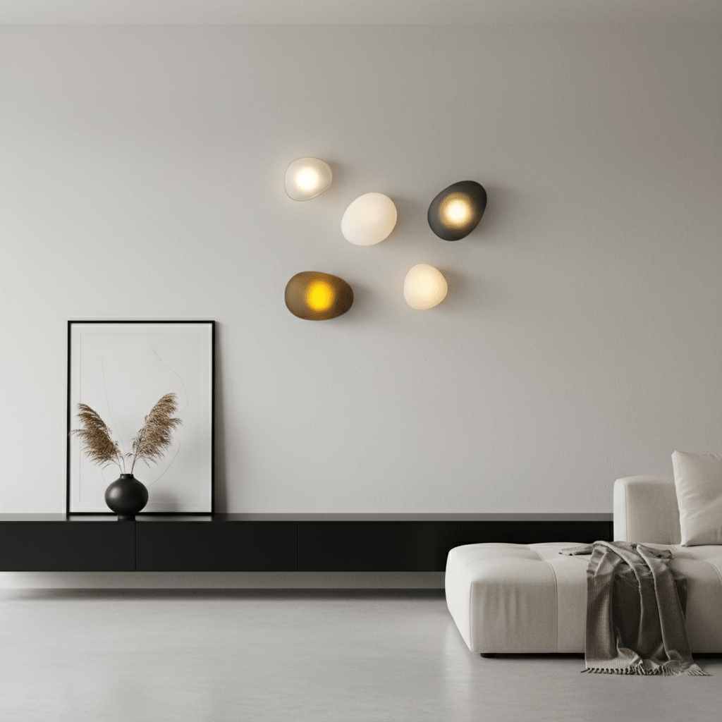 Caldrion | Hand Blown Glass Pebble Wall Light