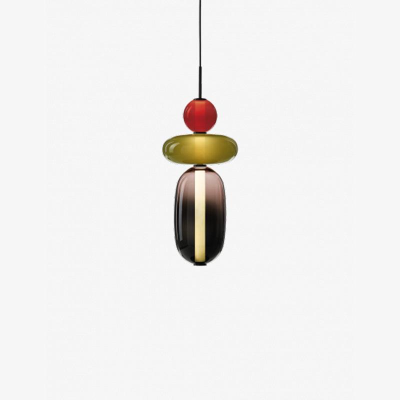 Nyxorise | Artisan Raindrop Cluster Glass Pendant Light