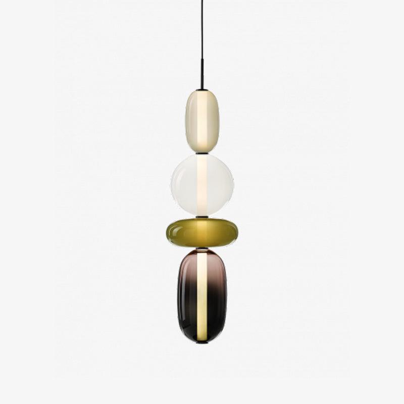 Nyxorise | Artisan Raindrop Cluster Glass Pendant Light
