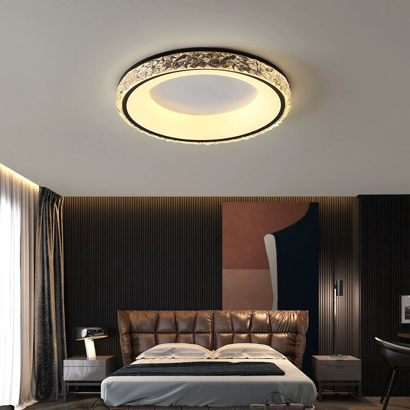 Lustra | Modern Round Acrylic Flush Mount Ceiling Light