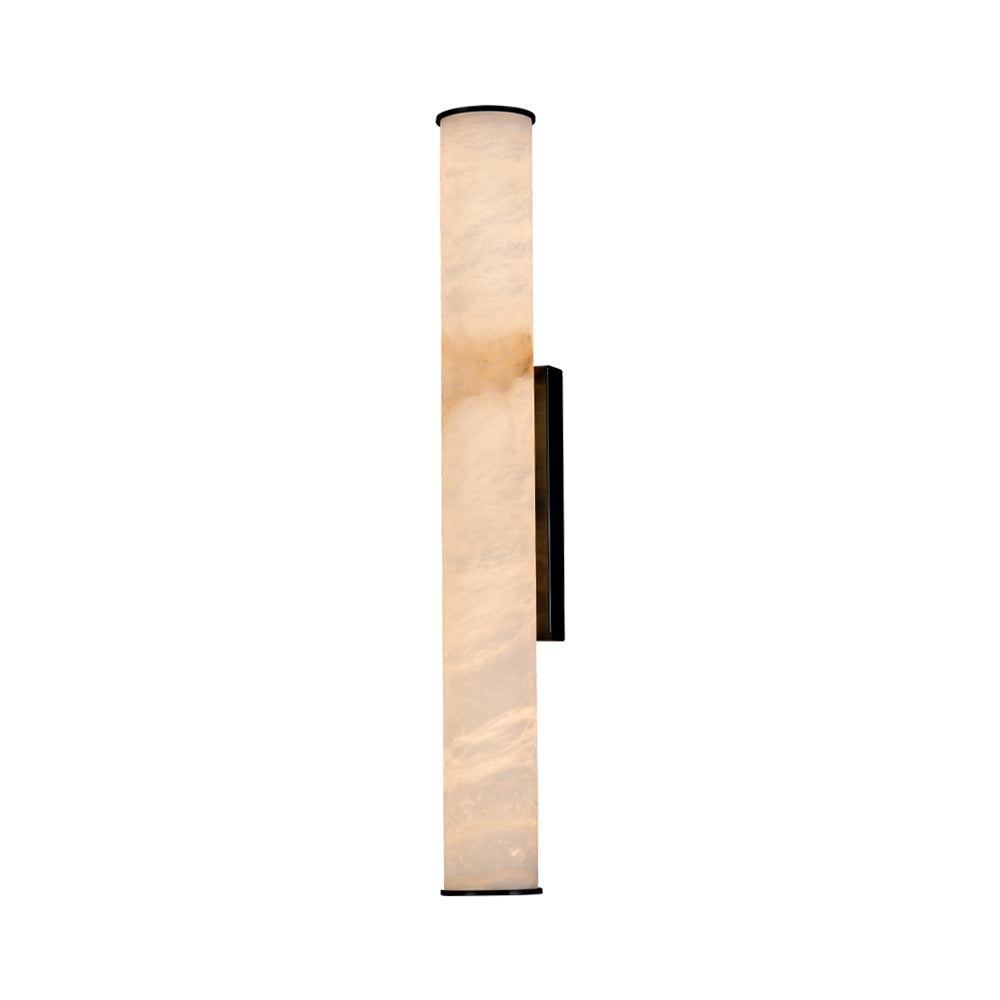 Aristhos | Minimalist Linear Alabaster and Brass Wall Light