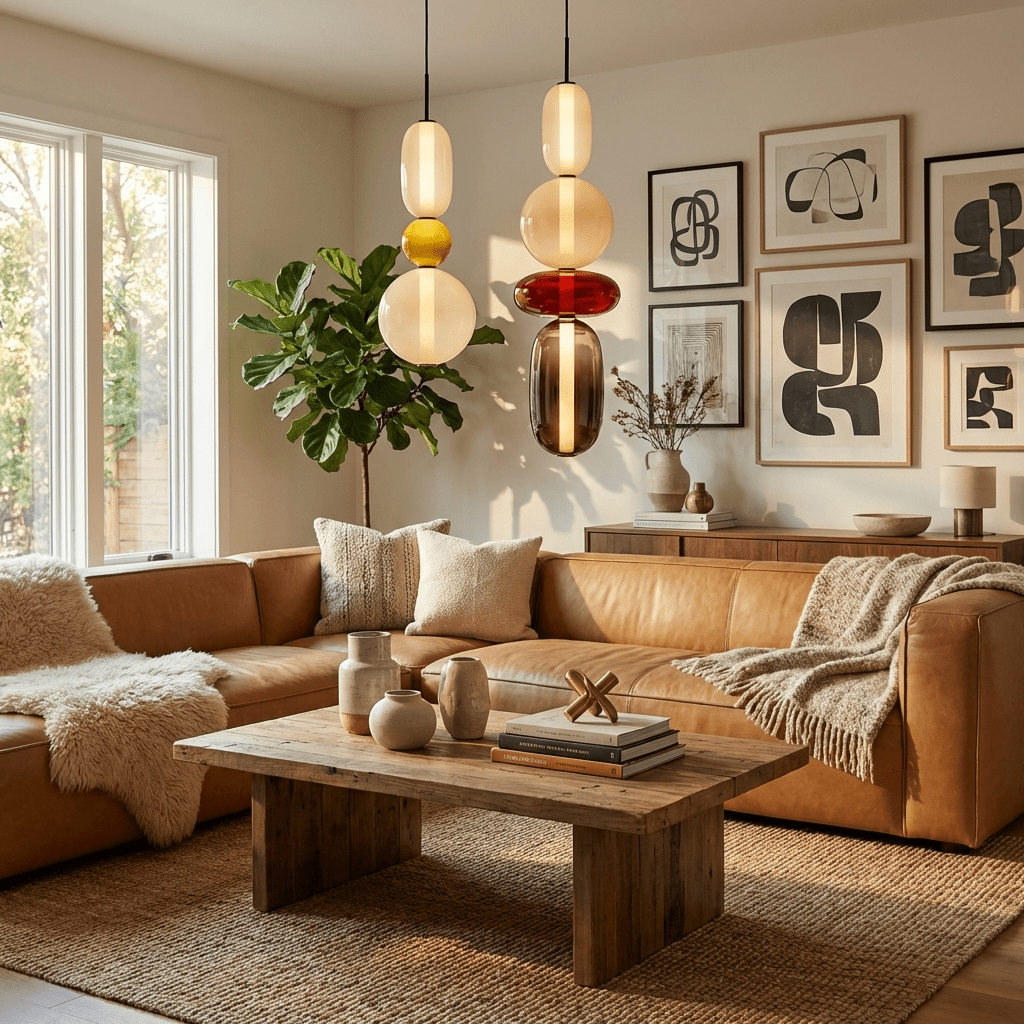 Nyxorise | Artisan Raindrop Cluster Glass Pendant Light