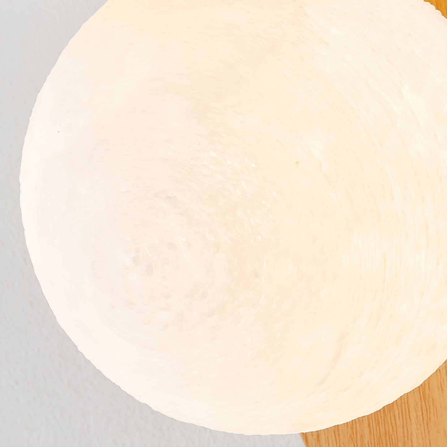 Lythose | Modern Arched Wood Grain Wall Light with Ball Globe