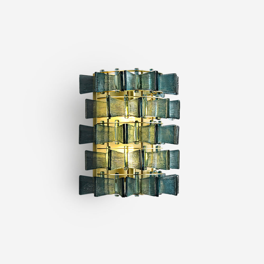 Luvidra | Ribbon Silhouette Fluted Glass Architectural Wall Light