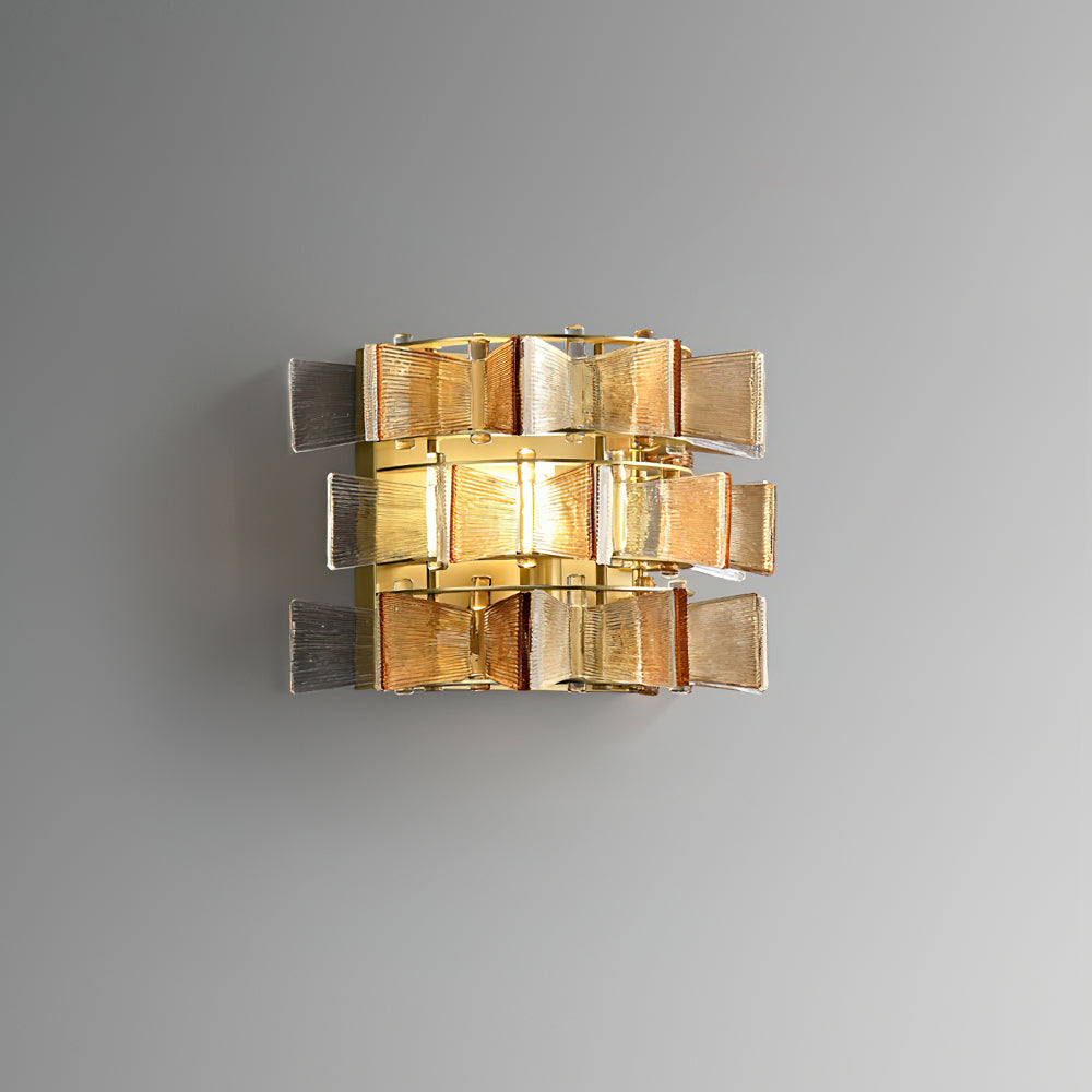 Luvidra | Ribbon Silhouette Fluted Glass Architectural Wall Light