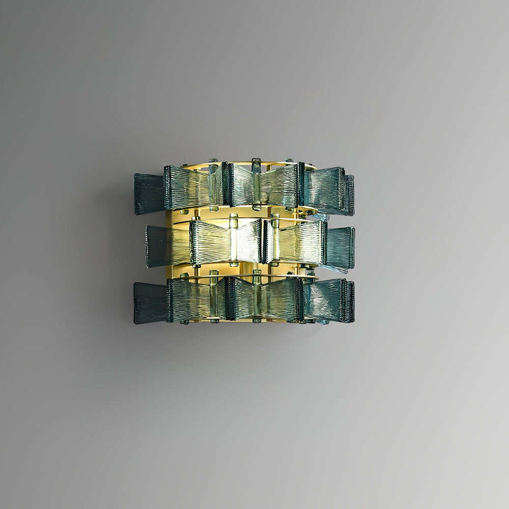 Luvidra | Ribbon Silhouette Fluted Glass Architectural Wall Light