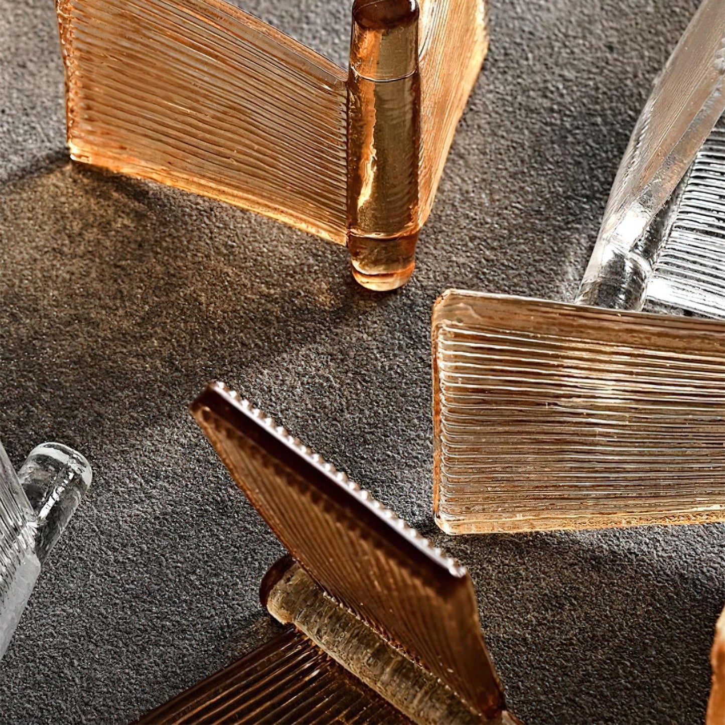 Luvidra | Ribbon Silhouette Fluted Glass Architectural Wall Light