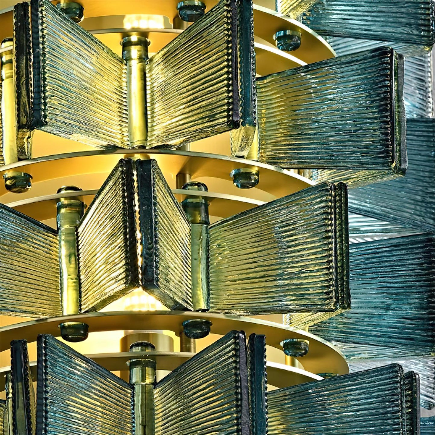 Luvidra | Ribbon Silhouette Fluted Glass Architectural Wall Light