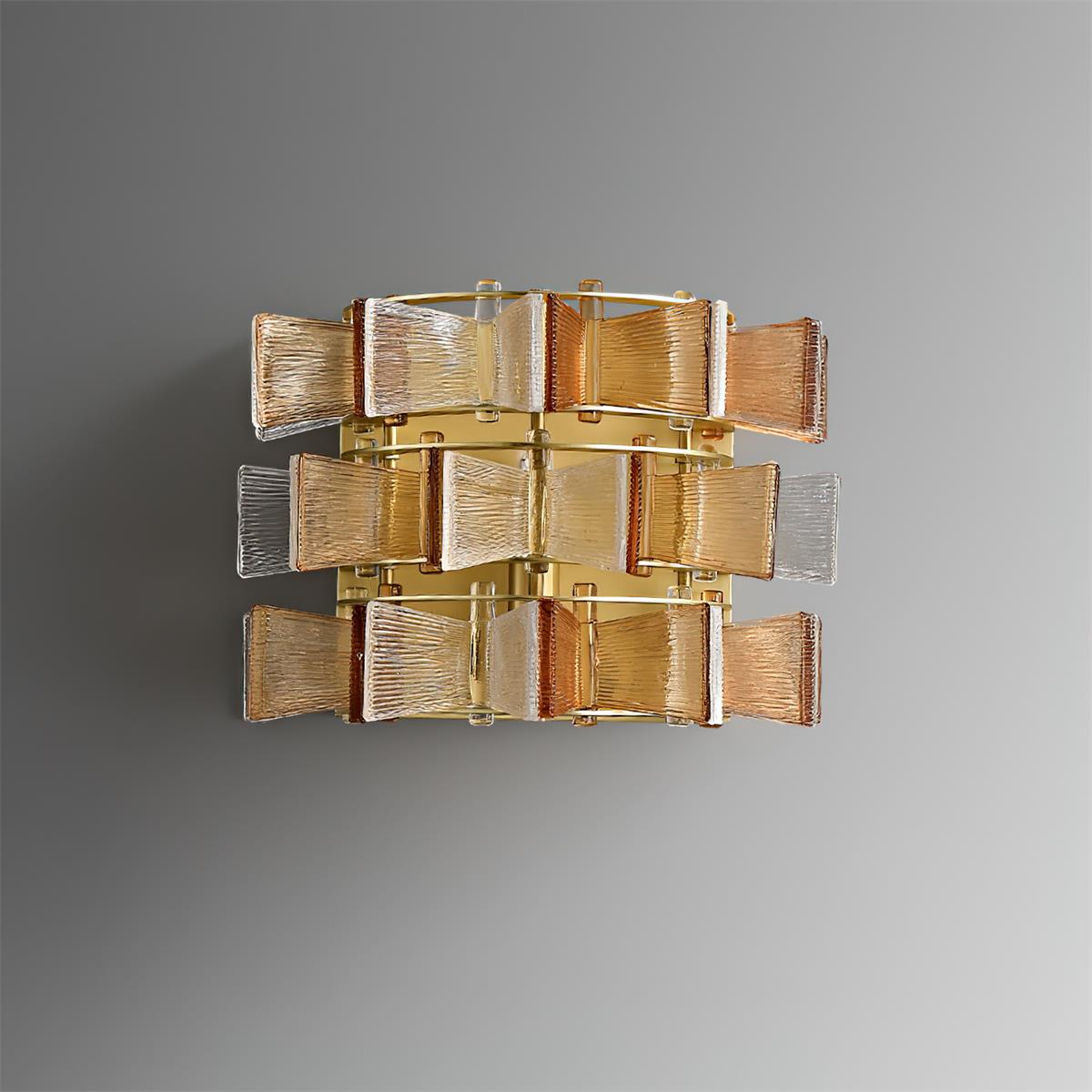 Luvidra | Ribbon Silhouette Fluted Glass Architectural Wall Light