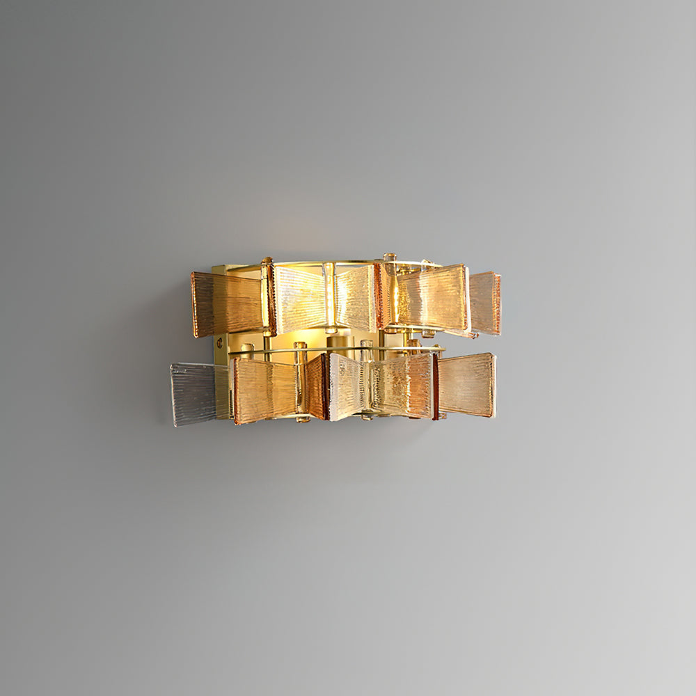 Luvidra | Ribbon Silhouette Fluted Glass Architectural Wall Light