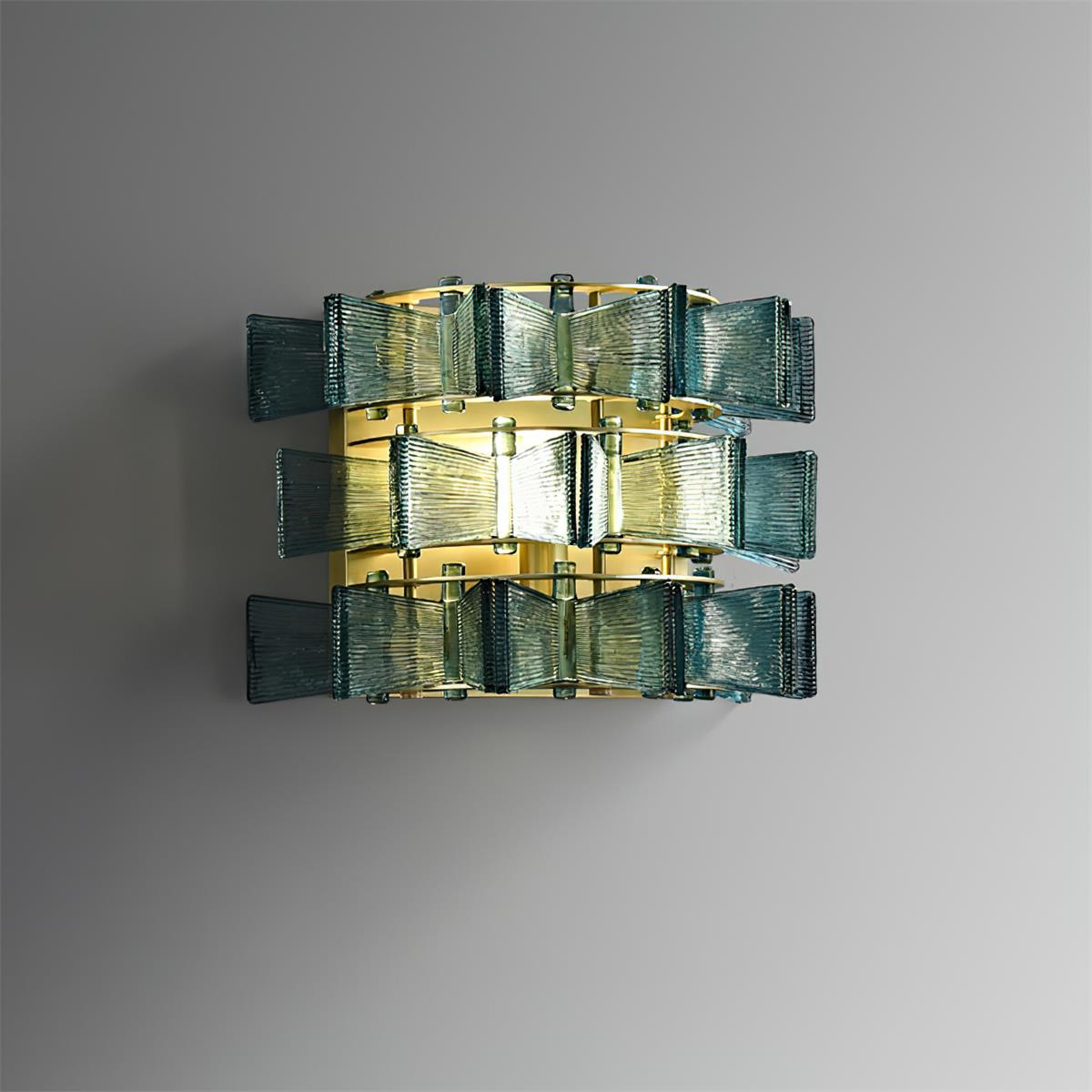 Luvidra | Ribbon Silhouette Fluted Glass Architectural Wall Light