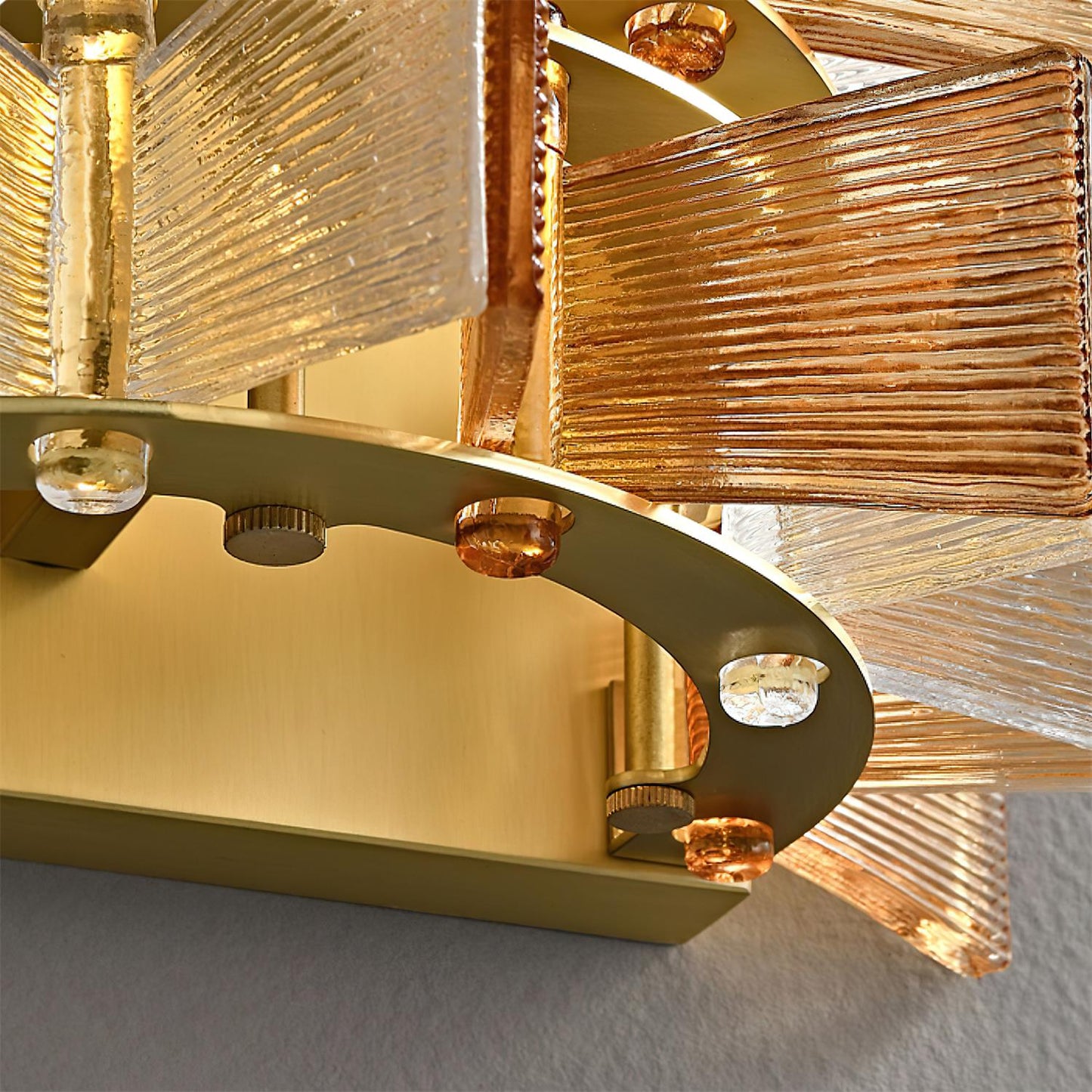 Luvidra | Ribbon Silhouette Fluted Glass Architectural Wall Light