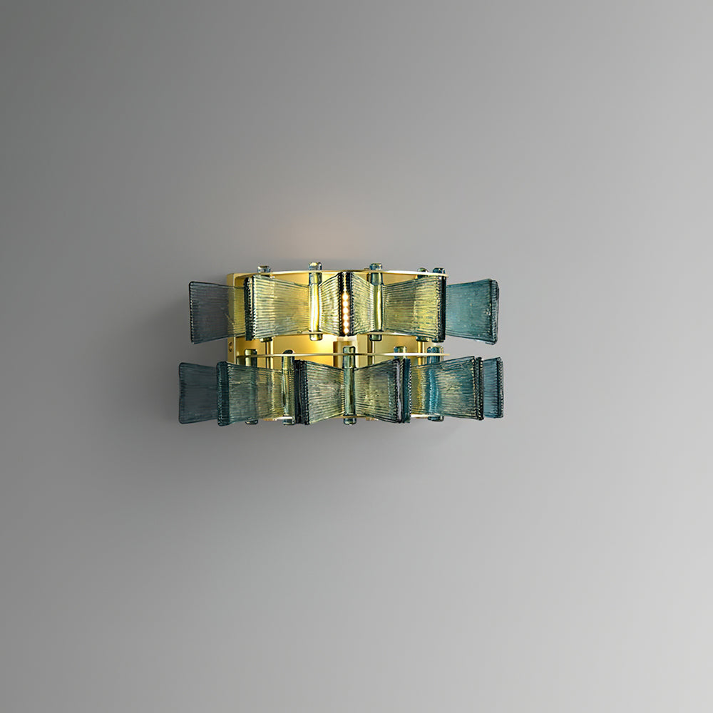 Luvidra | Ribbon Silhouette Fluted Glass Architectural Wall Light