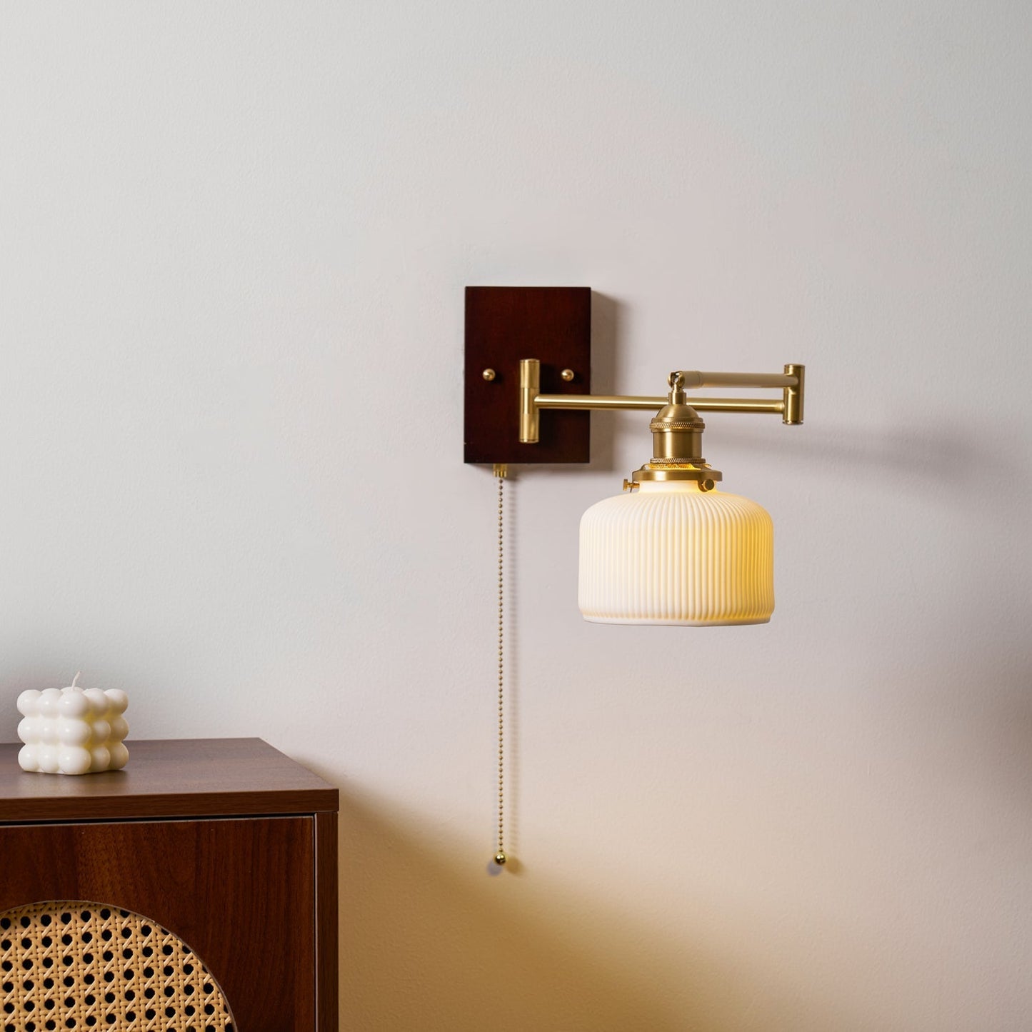 Kalythos | Modern Sculpted Angular Profile Ceramic Wall Light