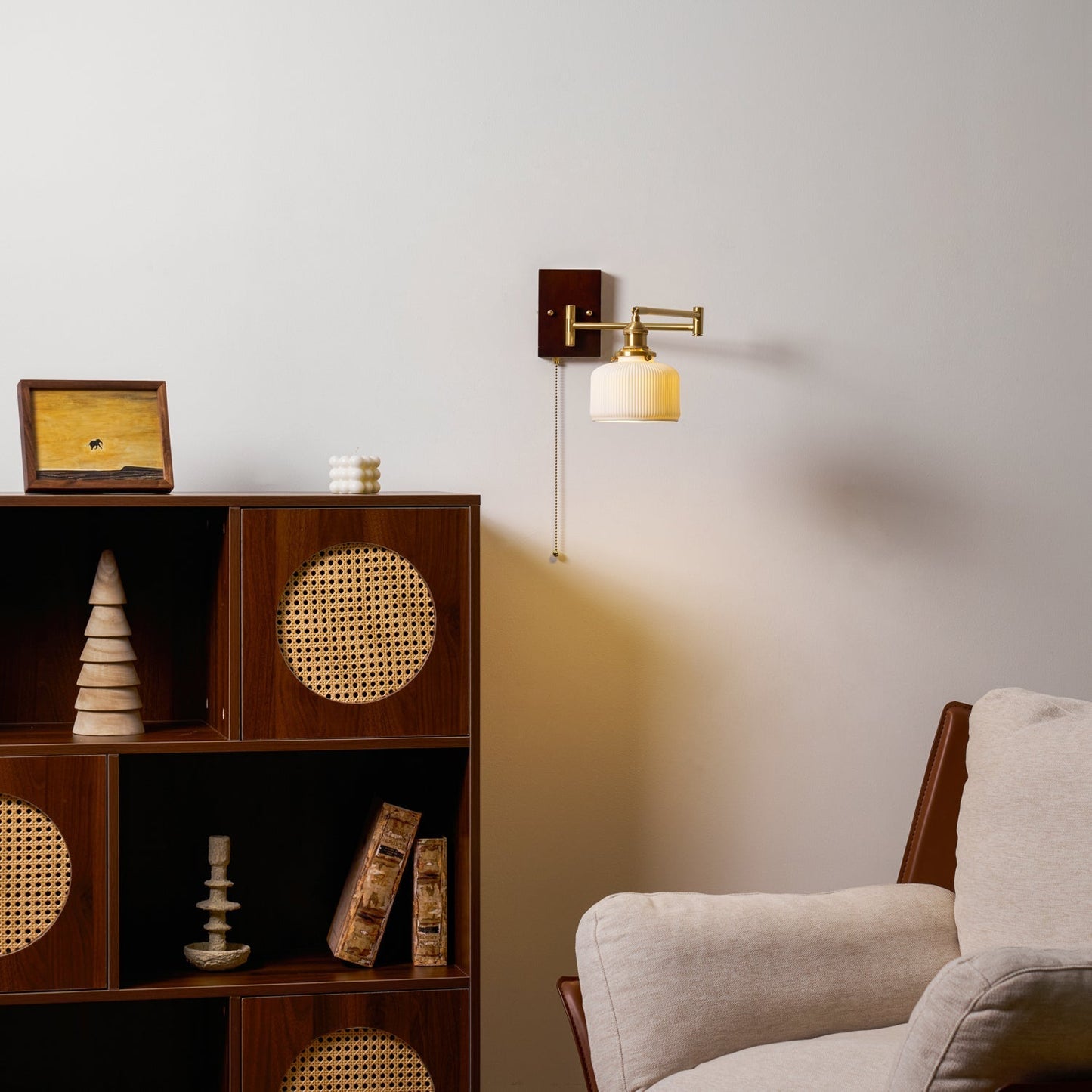 Kalythos | Modern Sculpted Angular Profile Ceramic Wall Light