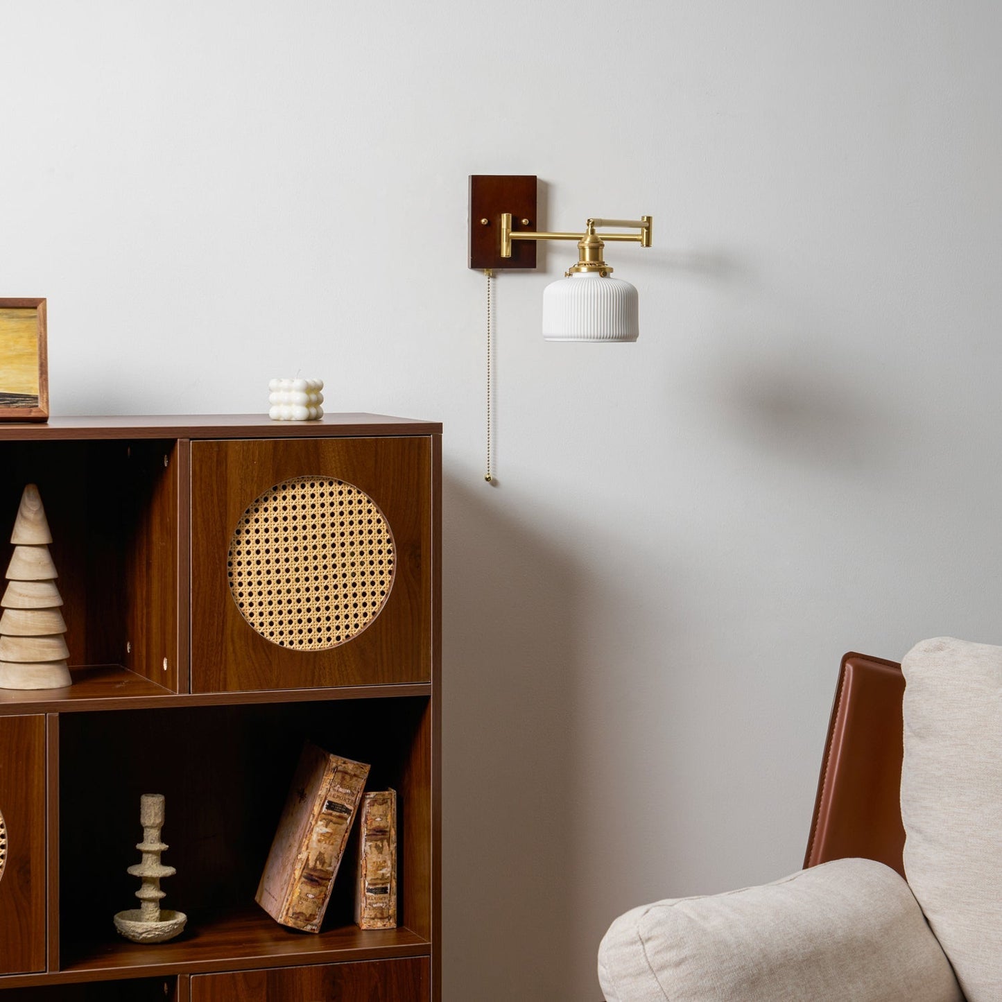 Kalythos | Modern Sculpted Angular Profile Ceramic Wall Light