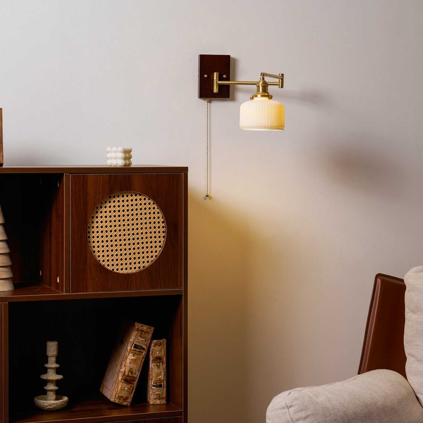 Kalythos | Modern Sculpted Angular Profile Ceramic Wall Light